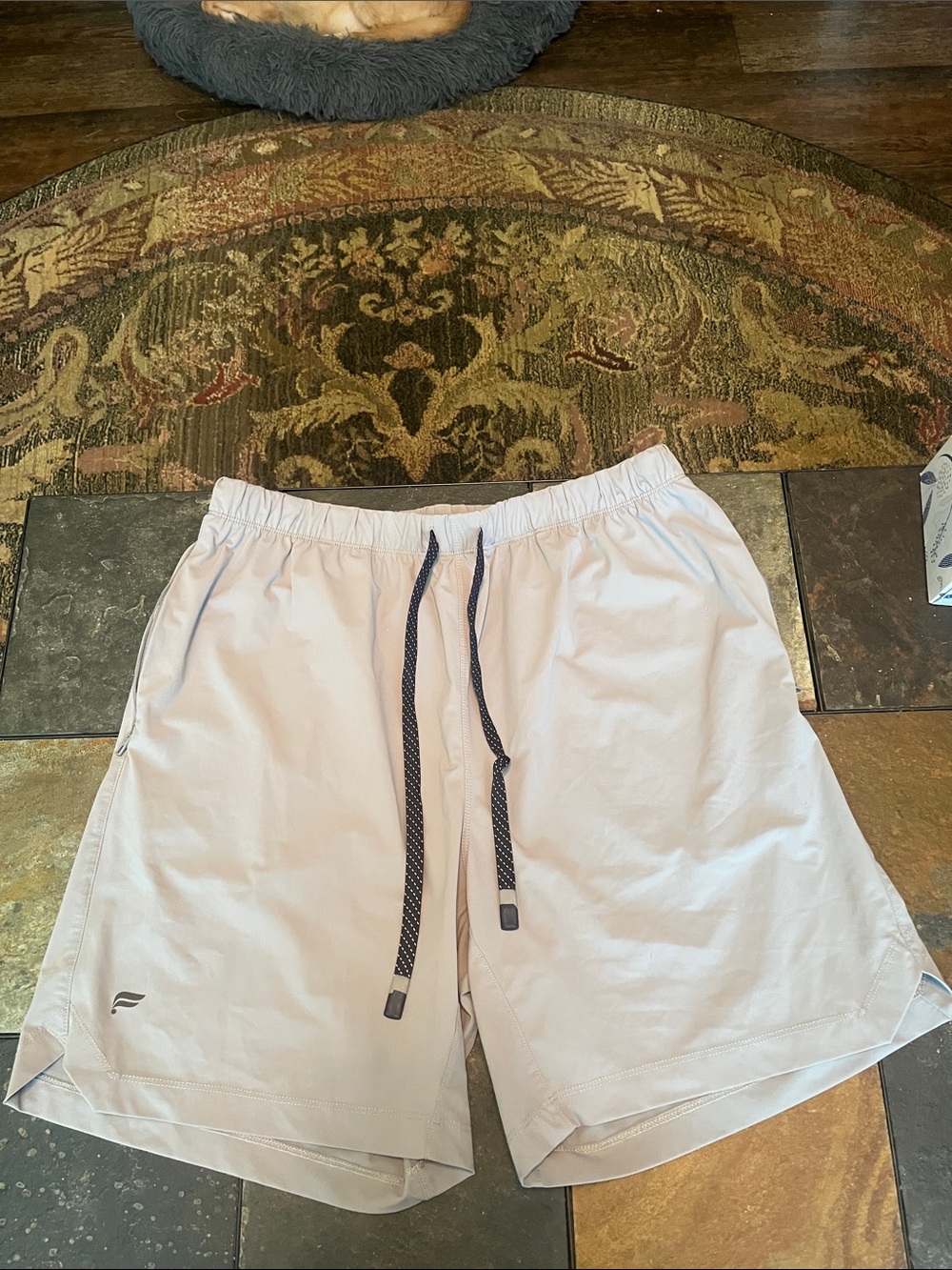 Fabletics Gray Polyester Athletic Drawstring Shorts